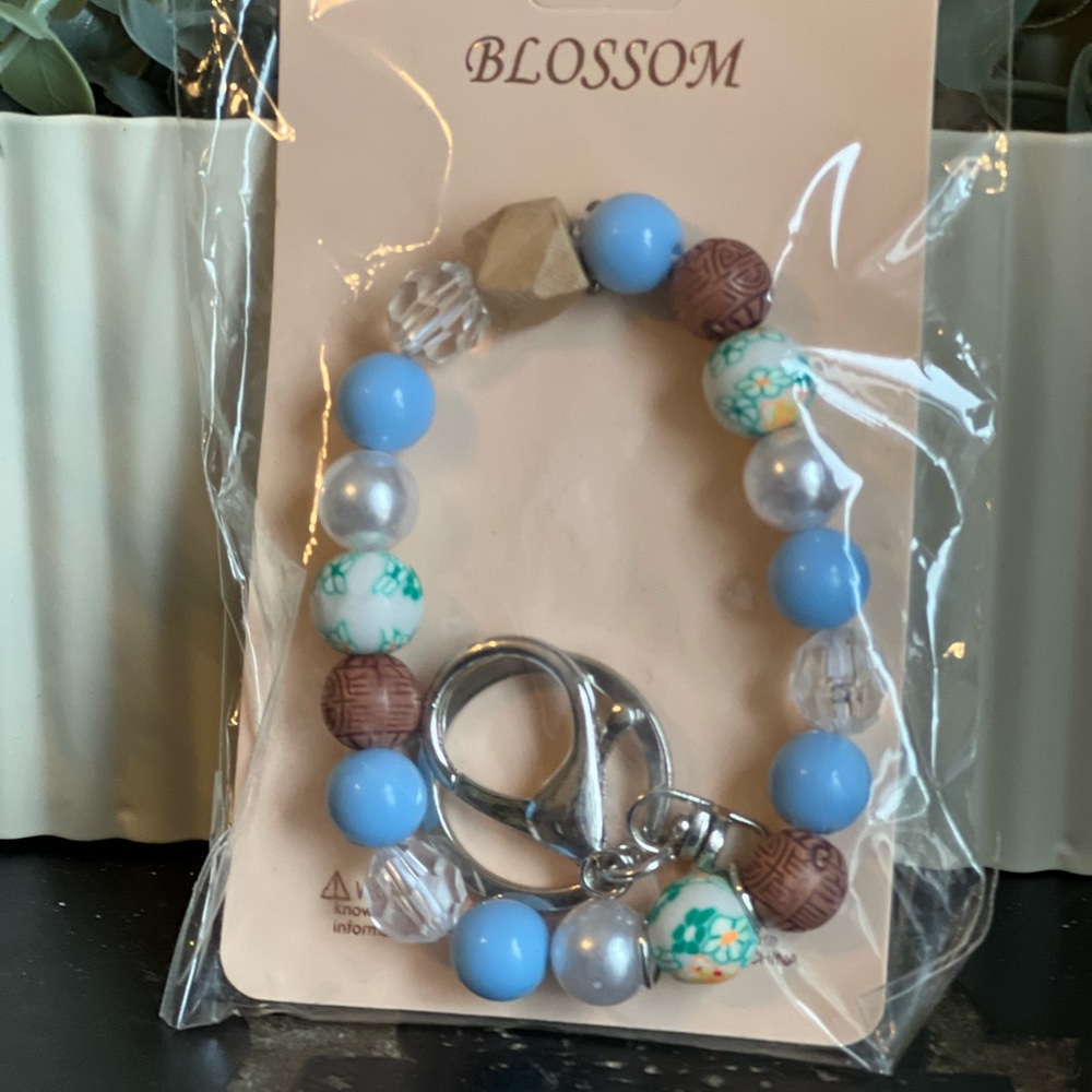 Beaded Bracelet Keychain